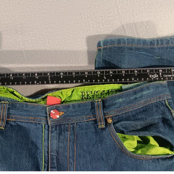 Revy Jeans Men’s 38x34 Baggy Denim Jeans Y2K Streetwear Vintage Retro-jnco - Picture 3 of 7